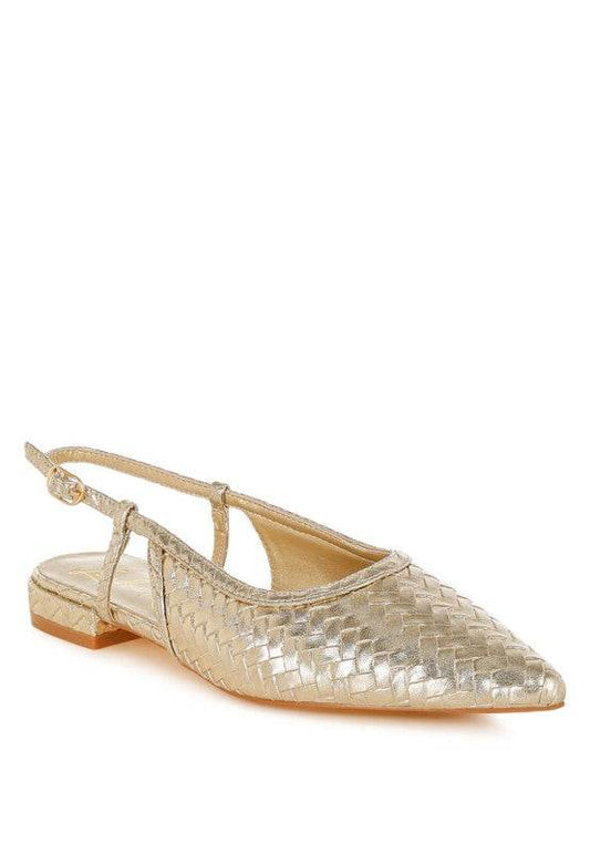 Kurina Metallic Woven Slingback Sandals - Shop Style & More | Fresh Looks, Everyday Deals & Free Shipping