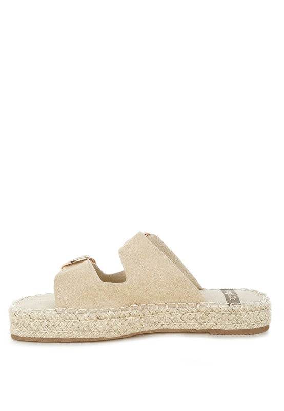 Kuopa Genuine Soft Leather Espadrille Flatform - Shop Style & More | Fresh Looks, Everyday Deals & Free Shipping