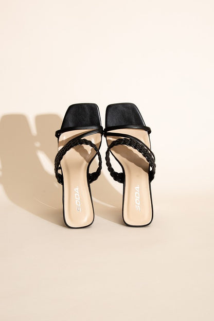 CARMEN-S Braided Strap Sandal Heels Heels