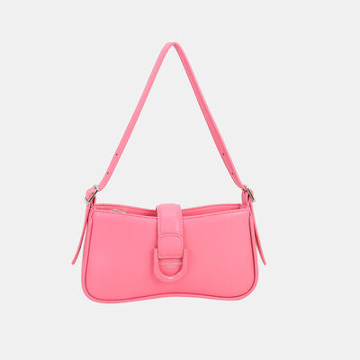 David Jones PU Leather Shoulder Bag Pink One Size Bags