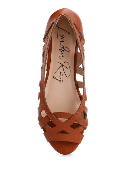 Moira Woven Peep Toe Flats - Shop Style & More | Fresh Looks, Everyday Deals & Free Shipping