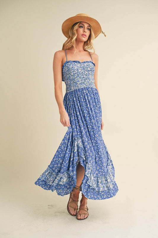 Aemi + Co Ditsy Floral Ruffled Hem Maxi Cami Dress - Shop Style & More | Fresh Looks, Everyday Deals & Free Shipping