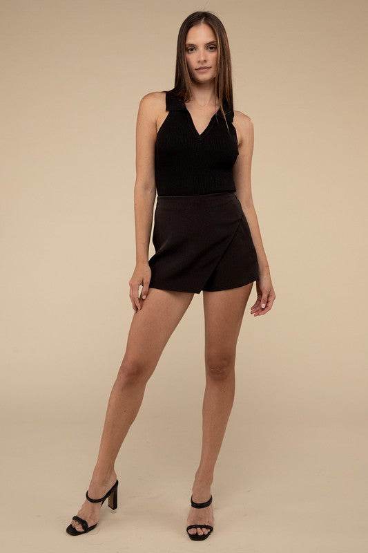 High Waist Asymmetrical Skort - Shop Style & More | Fresh Looks, Everyday Deals & Free Shipping