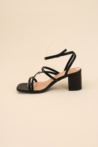 ALI-6 Strappy Low Heel Heels