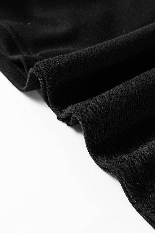 Black Striped Patchwork Collar Sweatshirt - Shop Style & More | Fresh Looks, Everyday Deals & Free Shipping