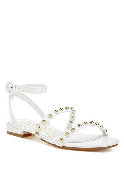 Flippity Studded Ankle Strap Flat Sandals - Shop Style & More | Fresh Looks, Everyday Deals & Free Shipping