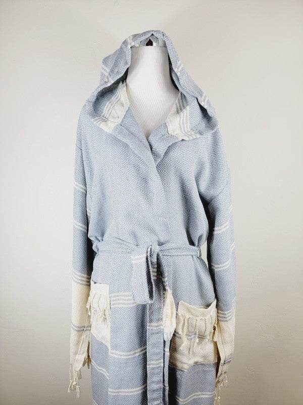 Unisex Robe, Beach or spa Robe with pockets - Sky - Shop Style & More | Fresh Looks, Everyday Deals & Free Shipping