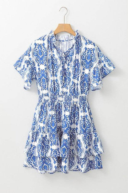 Vintage Floral Print Wide Ruffled Sleeve Dress - Shop Style & More | Fresh Looks, Everyday Deals & Free Shipping