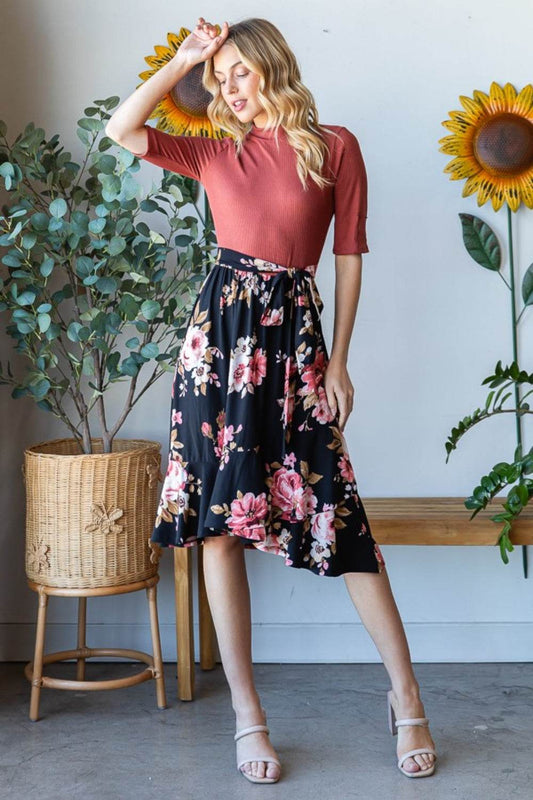 Reborn J Floral Wrap Ruffle Hem Dress - Shop Style & More | Fresh Looks, Everyday Deals & Free Shipping