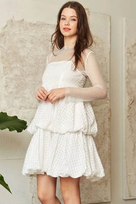Davi & Dani Checker Print Side Pockets Textured Mini Dress - Shop Style & More | Fresh Looks, Everyday Deals & Free Shipping