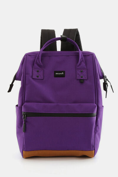 Himawari Waterproof Canvas Travel Backpack Bag with USB Port Purple One Size Bags