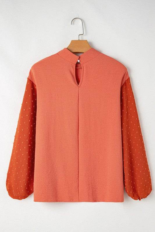 June Swiss Dot Balloon Sleeve Loose Blouse - Shop Style & More | Fresh Looks, Everyday Deals & Free Shipping