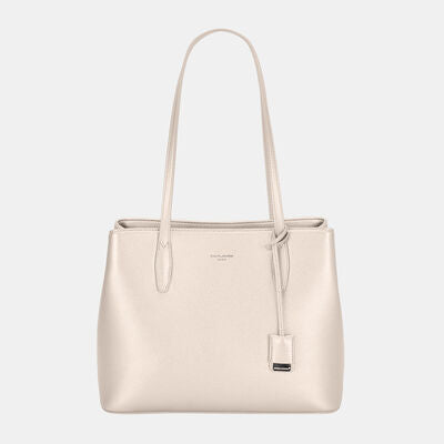 David Jones PU Leather Handbag Creamy White One Size Bags