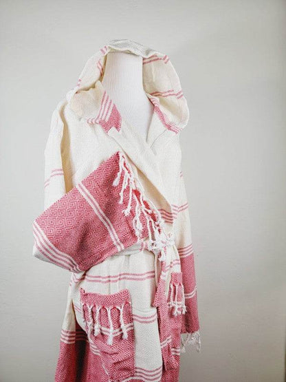 Unisex Robe, Beach or spa Robe with pockets - Red - Shop Style & More | Fresh Looks, Everyday Deals & Free Shipping