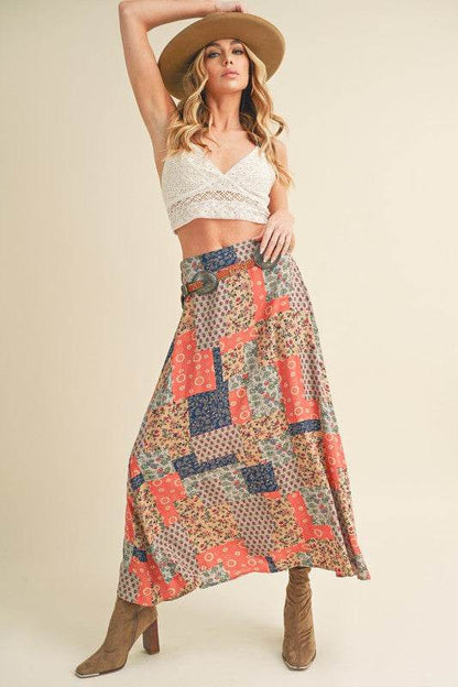 Aemi + Co Printed Maxi Skirt - Shop Style & More | Fresh Looks, Everyday Deals & Free Shipping