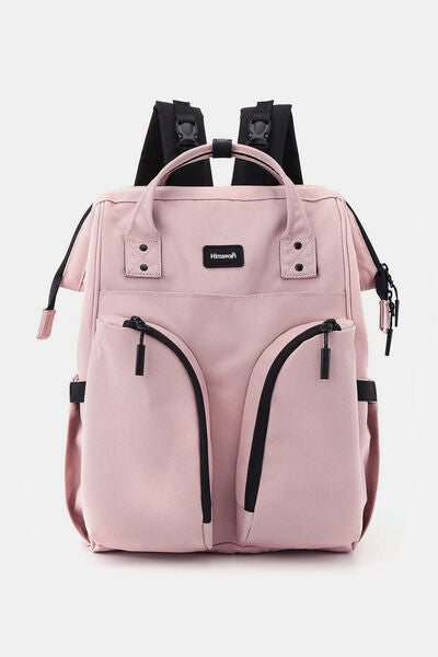 Himawari Waterproof Backpack Bag with Multilayer Pockets Pink One Size Bags