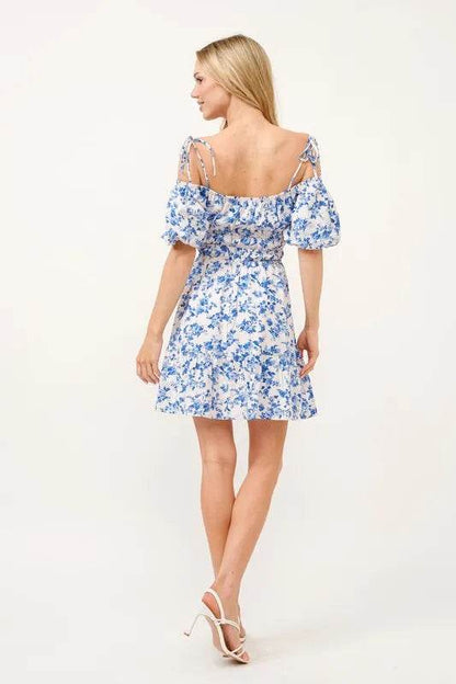 And The Why Off Shoulder Bubble Sleeve Dress - Shop Style & More | Fresh Looks, Everyday Deals & Free Shipping