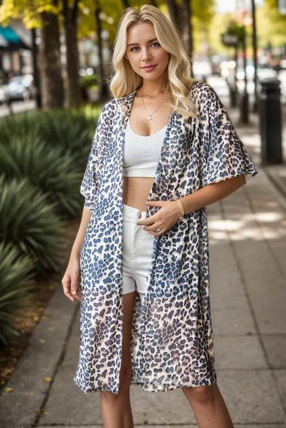 Heimish Full Size Leopard Open Front Cardigan Plus Size - Shop Style & More | Fresh Looks, Everyday Deals & Free Shipping