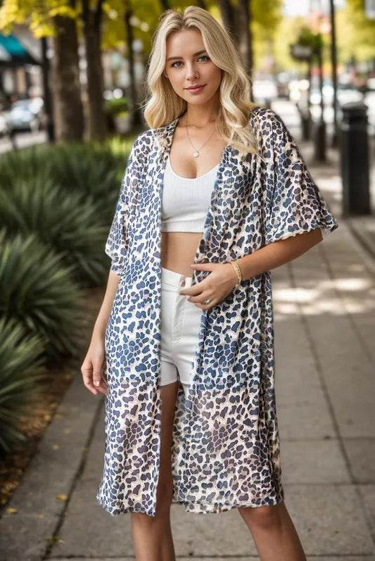 Heimish Full Size Leopard Open Front Cardigan Plus Size - Shop Style & More | Fresh Looks, Everyday Deals & Free Shipping