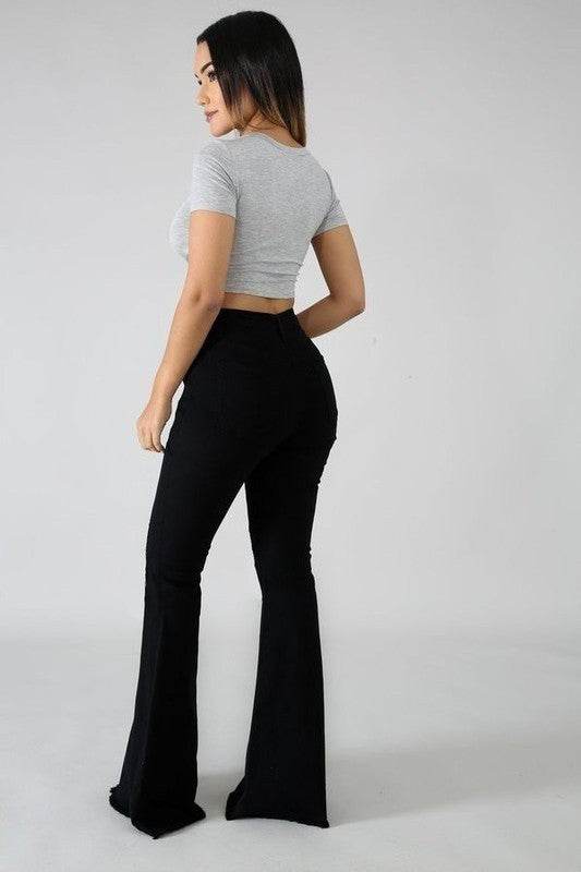 Bell Bottom Jean in Black - Shop Style & More | Fresh Looks, Everyday Deals & Free Shipping