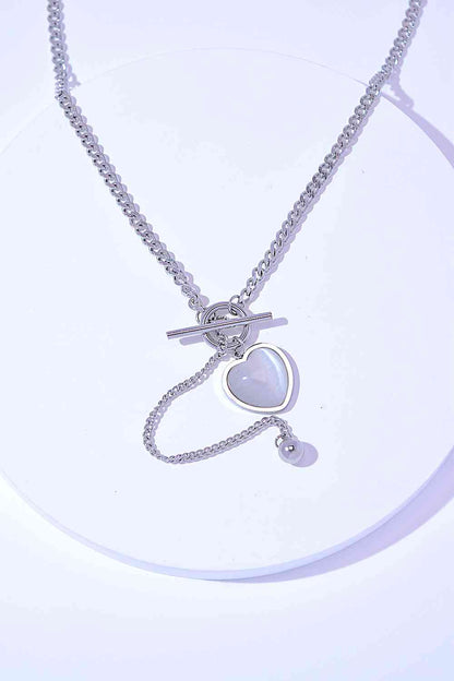 Titanium Steel Heart Necklace Necklace