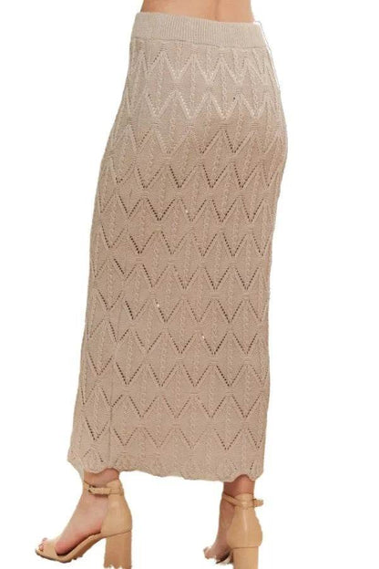 ADORA Scallop Trim Detail Knit Skirt - Shop Style & More | Fresh Looks, Everyday Deals & Free Shipping
