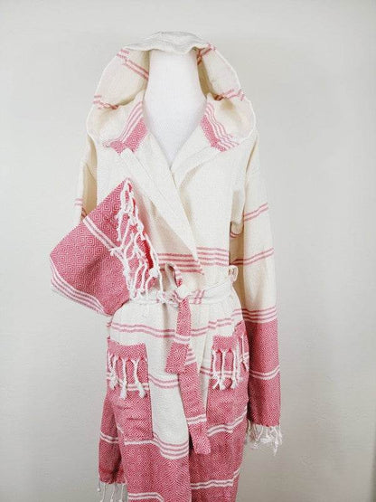 Unisex Robe, Beach or spa Robe with pockets - Red - Shop Style & More | Fresh Looks, Everyday Deals & Free Shipping