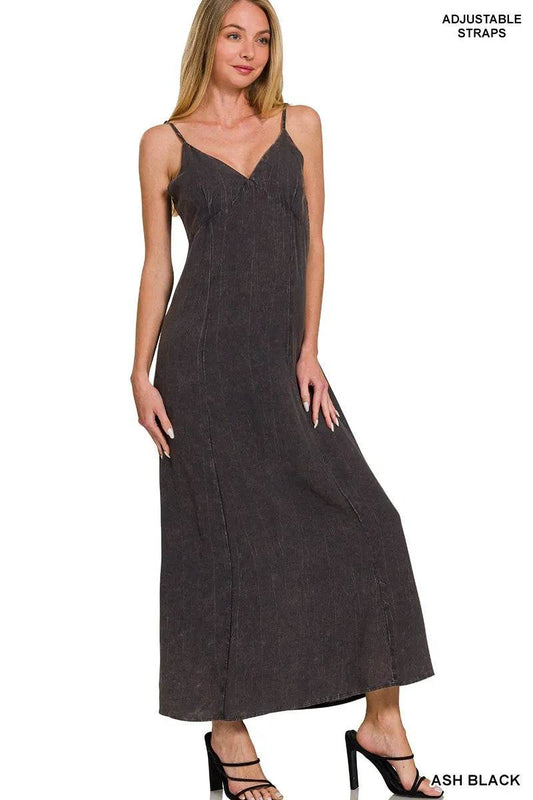 Zenana Mineral Washed Rayon Challis Cami Dress - Shop Style & More | Fresh Looks, Everyday Deals & Free Shipping