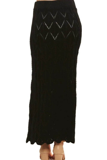 ADORA Scallop Trim Detail Knit Skirt - Shop Style & More | Fresh Looks, Everyday Deals & Free Shipping