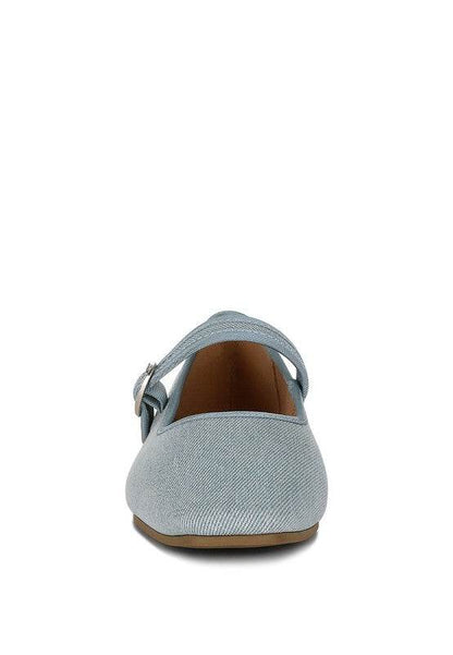 Iker Classic Denim Pin Buckle Ballerinas - Shop Style & More | Fresh Looks, Everyday Deals & Free Shipping