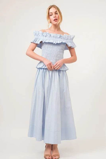 And The Why A-line Flowing Elastic Back Midi Skirt - Shop Style & More | Fresh Looks, Everyday Deals & Free Shipping