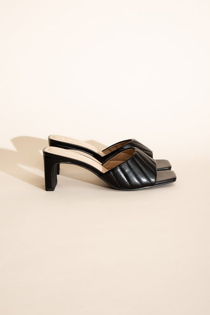 W-NINA Slide Mule Heels Heels