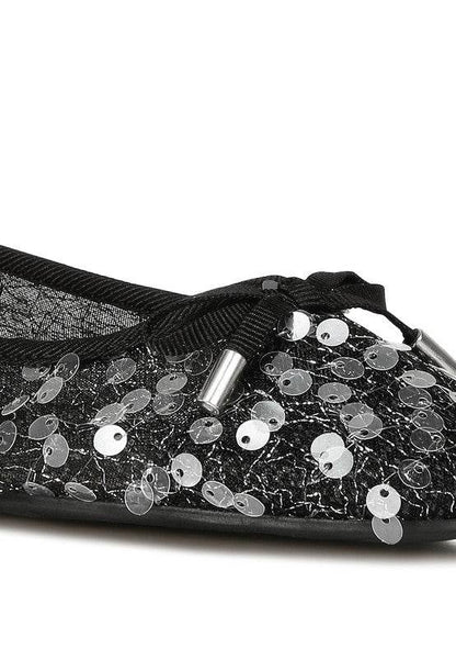 Lysander Sequin Embellished Sheer Ballet Flats - Shop Style & More | Fresh Looks, Everyday Deals & Free Shipping