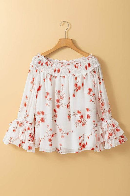 Catalina Off Shoulder Ruffled Sleeve Blouse - Shop Style & More | Fresh Looks, Everyday Deals & Free Shipping