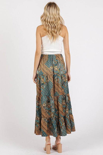 Mittoshop Paisley Patchwork Print Satin Maxi Skirt - Shop Style & More | Fresh Looks, Everyday Deals & Free Shipping