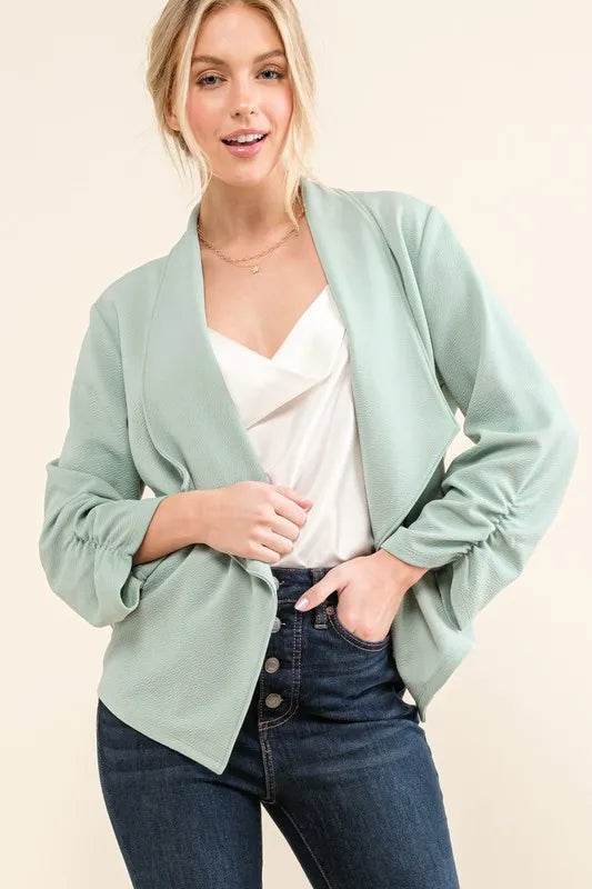 And The Why Stretch Non-Wrinkled Basic Open-Front Blazer - Shop Style & More | Fresh Looks, Everyday Deals & Free Shipping