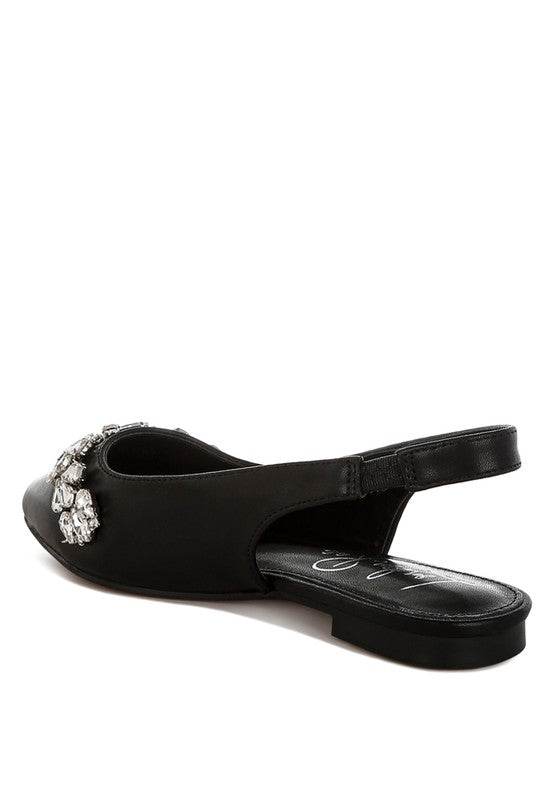 Adhara Diamante Embellished Flat Sandals - Shop Style & More | Fresh Looks, Everyday Deals & Free Shipping