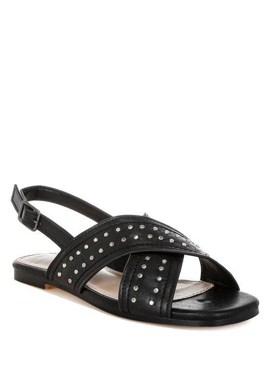 Calluna Stud Embellished Buckled Flats - Shop Style & More | Fresh Looks, Everyday Deals & Free Shipping