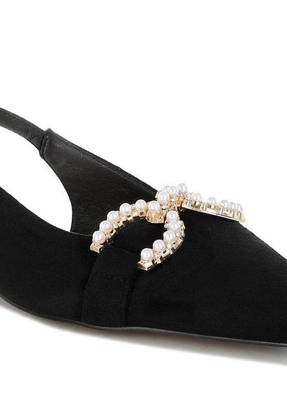 Salova Pearl-Studded Horsebit Flats - Shop Style & More | Fresh Looks, Everyday Deals & Free Shipping