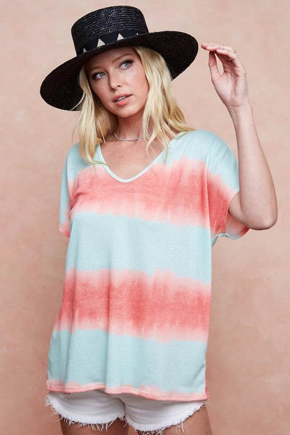 BiBi Tiedye Printed Hacci Knit Top - Shop Style & More | Fresh Looks, Everyday Deals & Free Shipping