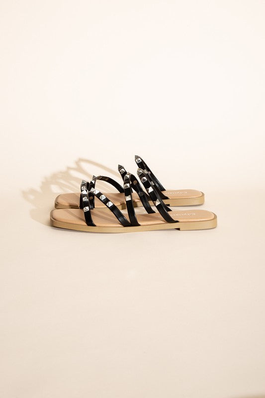 TEMIRA-S Stud Flat Slides Sandals