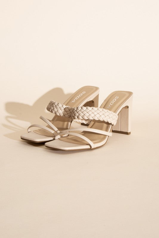 CARMEN-S Braided Strap Sandal Heels Heels