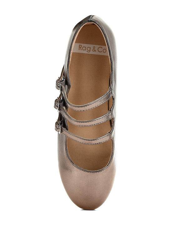 Macarina Triple Strap Mary Jane Ballerinas - Shop Style & More | Fresh Looks, Everyday Deals & Free Shipping