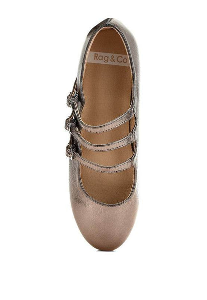 Macarina Triple Strap Mary Jane Ballerinas - Shop Style & More | Fresh Looks, Everyday Deals & Free Shipping
