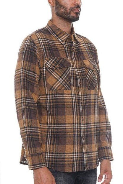 Regular Fit Checker Plaid Flannel Long Sleeve - Shop Style & More | Fresh Looks, Everyday Deals & Free Shipping