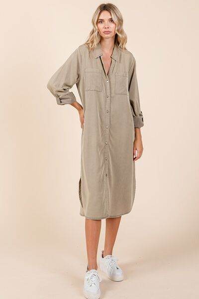 Mittoshop Button Down Long Sleeve Shirt Dress - Shop Style & More | Fresh Looks, Everyday Deals & Free Shipping