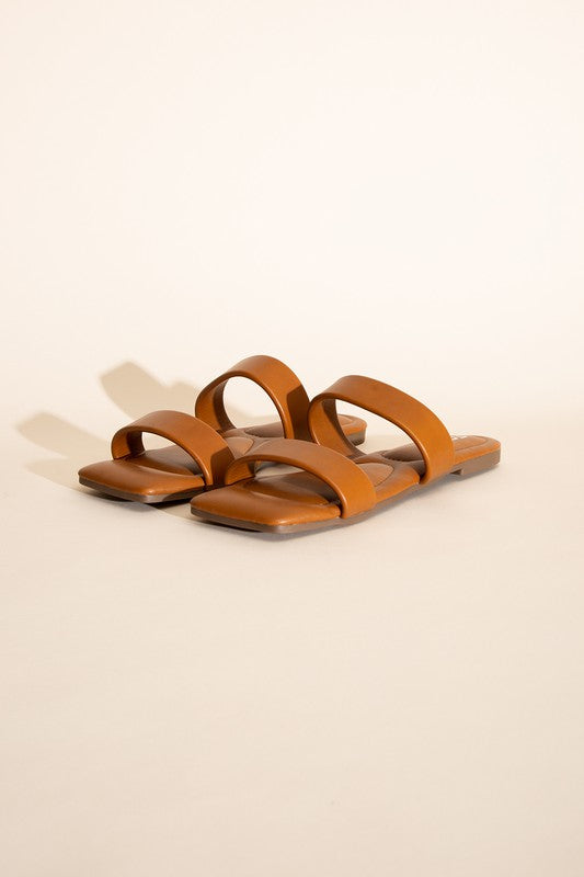 RAMSEY-S Double Strap Slides Sandals