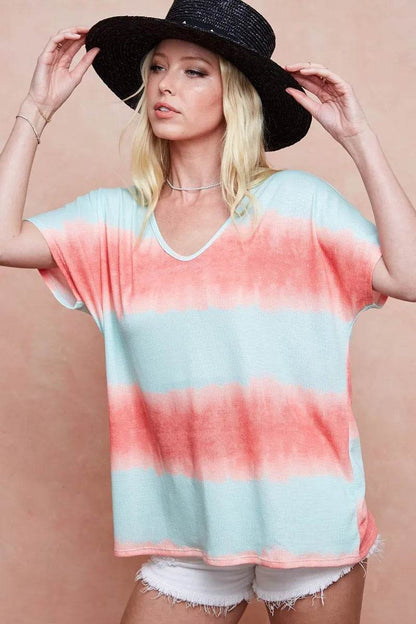 BiBi Tiedye Printed Hacci Knit Top - Shop Style & More | Fresh Looks, Everyday Deals & Free Shipping