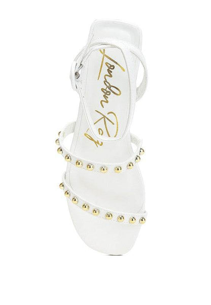 Flippity Studded Ankle Strap Flat Sandals - Shop Style & More | Fresh Looks, Everyday Deals & Free Shipping