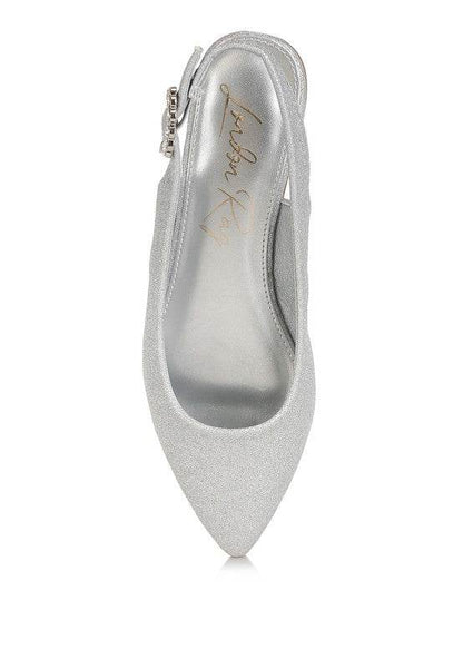 Giora Glitter Slingback Flat Sandals - Shop Style & More | Fresh Looks, Everyday Deals & Free Shipping